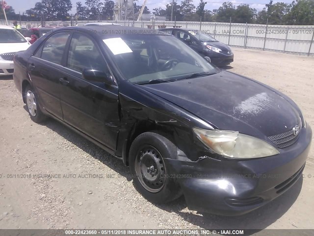 4T1BE32K12U629252 - 2002 TOYOTA CAMRY LE/XLE/SE შავი ფოტო 1