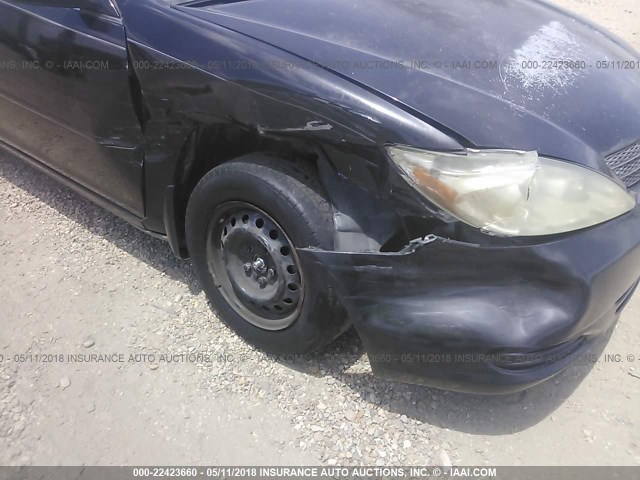 4T1BE32K12U629252 - 2002 TOYOTA CAMRY LE/XLE/SE შავი ფოტო 6