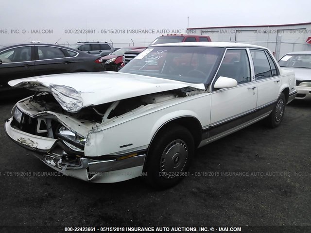 1G4HR5434HH488050 - 1987 BUICK LESABRE LIMITED WHITE photo 2