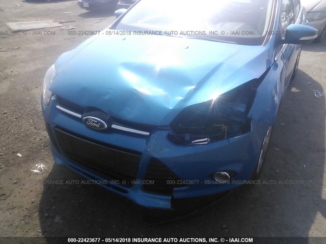 1FADP3J26EL142346 - 2014 FORD FOCUS TITANIUM BLUE photo 6