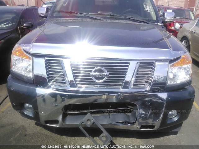 1N6AA0ED1EN501077 - 2014 NISSAN TITAN S/SV/SL/PRO-4X BLUE photo 6