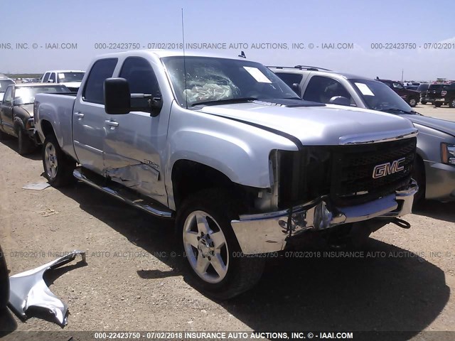 1GT121C89BF206195 - 2011 GMC SIERRA K2500 SLT SILVER photo 1