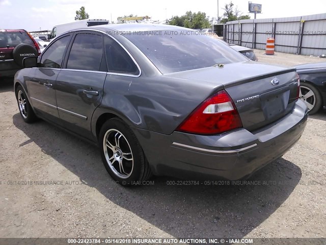 1FAFP25196G150827 - 2006 FORD FIVE HUNDRED LIMITED GRAY photo 3