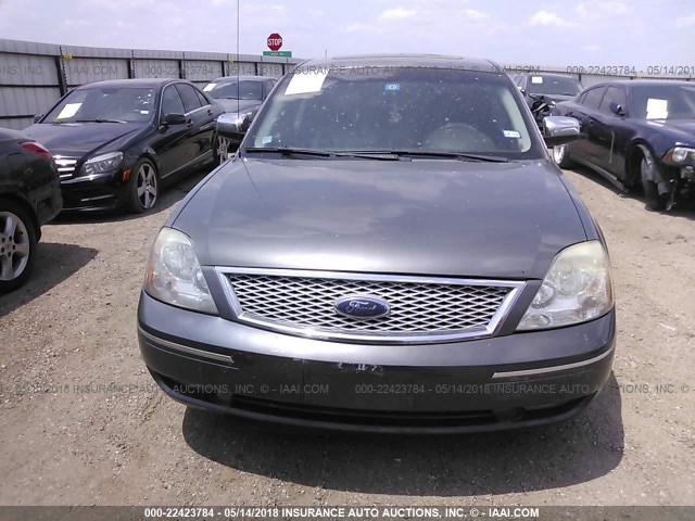 1FAFP25196G150827 - 2006 FORD FIVE HUNDRED LIMITED GRAY photo 6