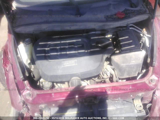 3GNDA13D57S577085 - 2007 CHEVROLET HHR LS RED photo 10