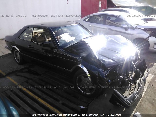 WDBCA45E8MA608076 - 1991 MERCEDES-BENZ 560 SEC BLACK photo 1