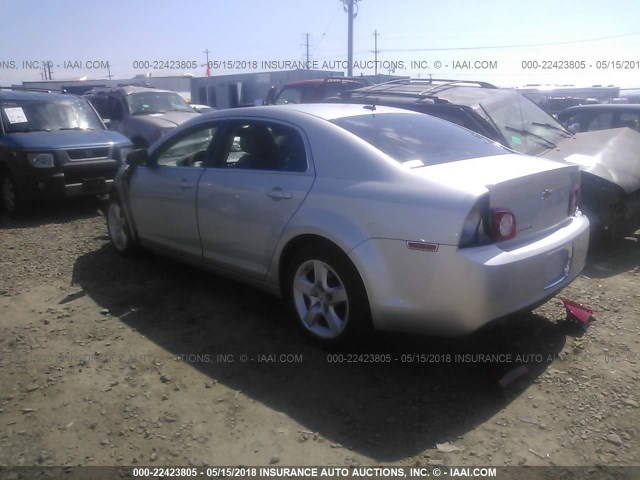 1G1ZA5EB2AF132194 - 2010 CHEVROLET MALIBU LS 银色 照片 3