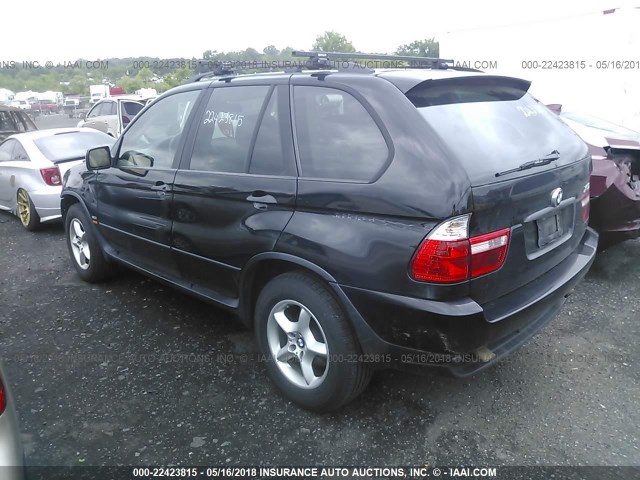 WBAFA53591LP22723 - 2001 BMW X5 3.0I BLACK photo 3