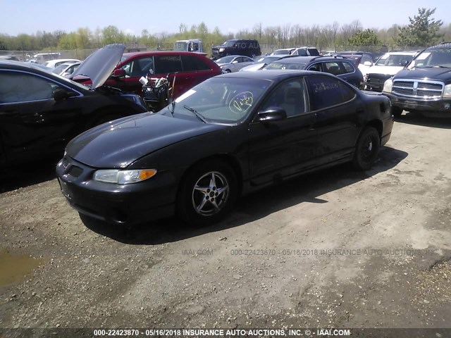 1G2WP52K72F193818 - 2002 PONTIAC GRAND PRIX GT BLACK photo 2