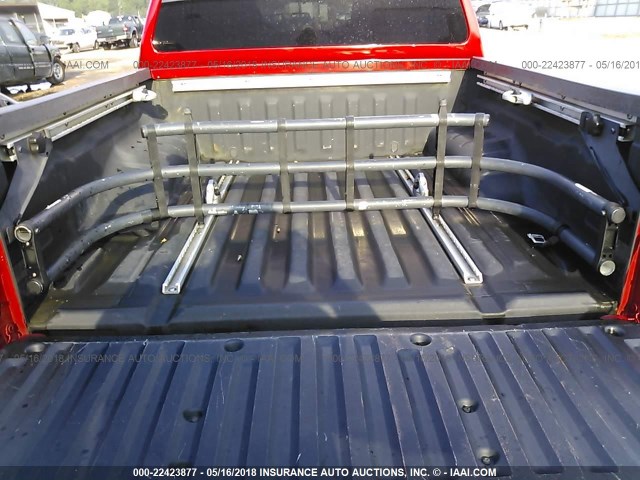 1N6AD07U87C459929 - 2007 NISSAN FRONTIER CREW CAB LE/SE/OFF ROAD RED photo 8