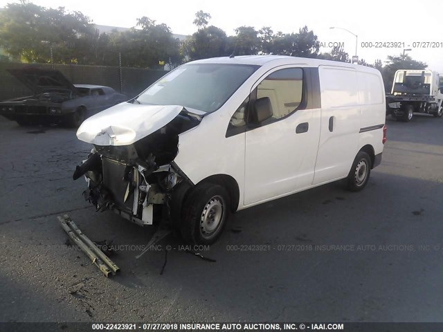 3N63M0ZN4FK714552 - 2015 CHEVROLET CITY EXPRESS LT WHITE photo 2