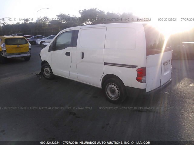 3N63M0ZN4FK714552 - 2015 CHEVROLET CITY EXPRESS LT WHITE photo 3