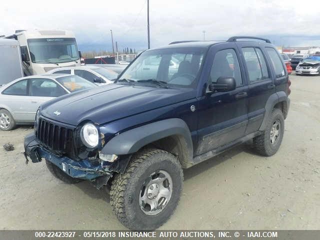 1J4GL48K77W513699 - 2007 JEEP LIBERTY SPORT 蓝色 照片 2
