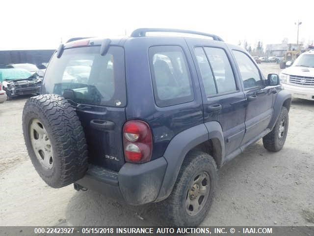 1J4GL48K77W513699 - 2007 JEEP LIBERTY SPORT BLUE photo 4