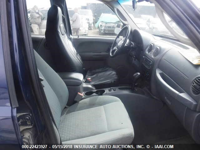 1J4GL48K77W513699 - 2007 JEEP LIBERTY SPORT BLUE photo 5