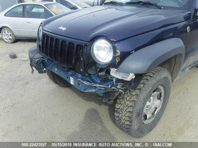1J4GL48K77W513699 - 2007 JEEP LIBERTY SPORT 蓝色 照片 6