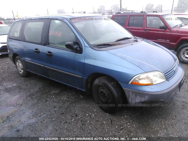 2FMZA50421BC13886 - 2001 FORD WINDSTAR LX Light Blue photo 1