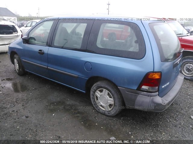 2FMZA50421BC13886 - 2001 FORD WINDSTAR LX Light Blue photo 3