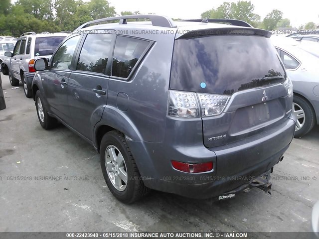 JA4MS31X77Z000425 - 2007 MITSUBISHI OUTLANDER ES/LS Boz foto 3