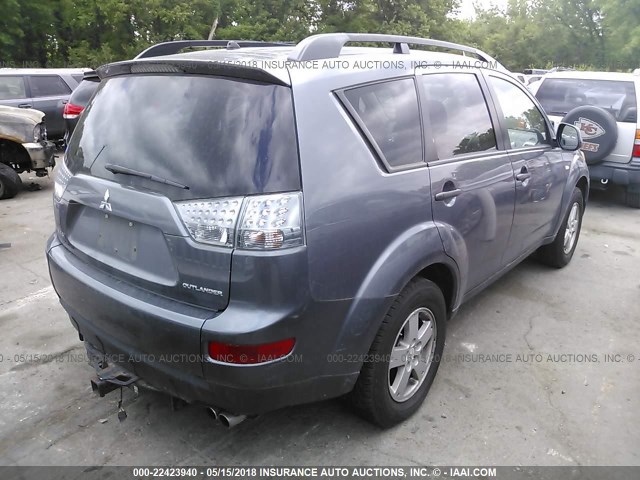 JA4MS31X77Z000425 - 2007 MITSUBISHI OUTLANDER ES/LS Boz foto 4