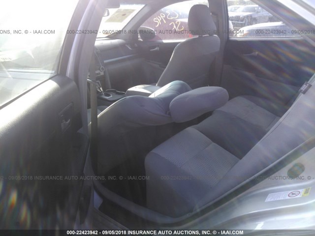 4T4BF1FK1CR247340 - 2012 TOYOTA CAMRY SE/LE/XLE SILVER photo 8