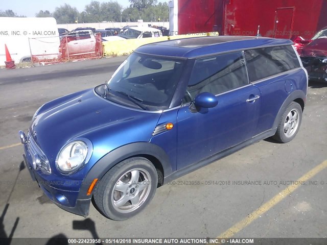 WMWML33539TN69449 - 2009 MINI COOPER CLUBMAN BLACK photo 2