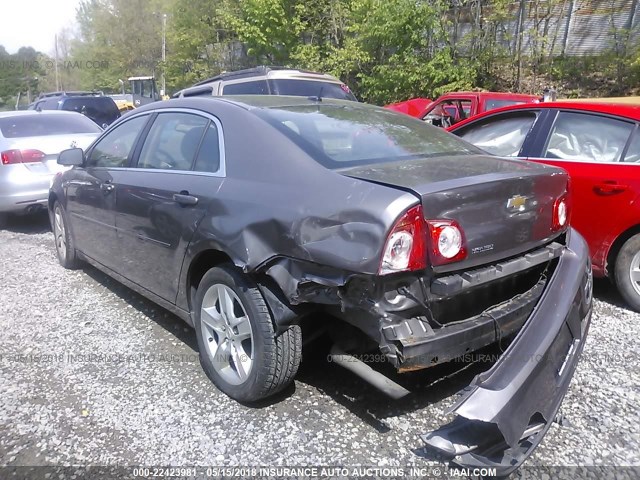 1G1ZB5E10BF272041 - 2011 CHEVROLET MALIBU LS BROWN photo 3