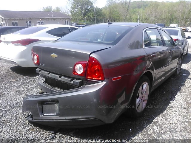 1G1ZB5E10BF272041 - 2011 CHEVROLET MALIBU LS BROWN photo 4