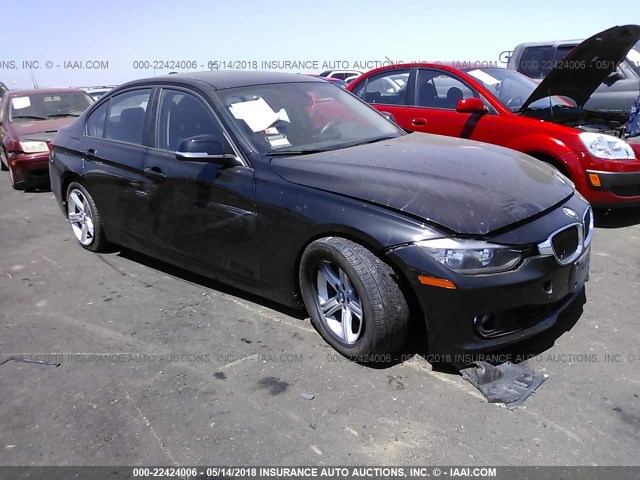 WBA3C1C53DF440201 - 2013 BMW 328 I SULEV BLACK photo 1