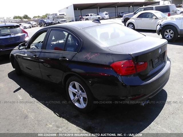WBA3C1C53DF440201 - 2013 BMW 328 I SULEV BLACK photo 3