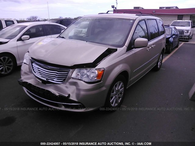 2C4RC1BG1ER324912 - 2014 CHRYSLER TOWN & COUNTRY TOURING BEIGE photo 2