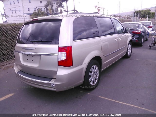 2C4RC1BG1ER324912 - 2014 CHRYSLER TOWN & COUNTRY TOURING BEIGE photo 4