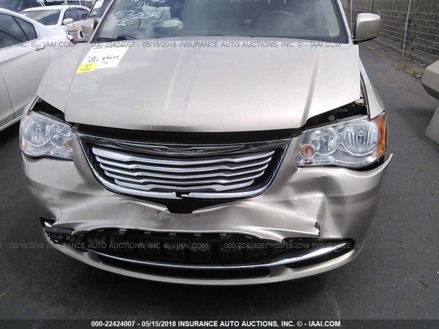 2C4RC1BG1ER324912 - 2014 CHRYSLER TOWN & COUNTRY TOURING BEIGE photo 6