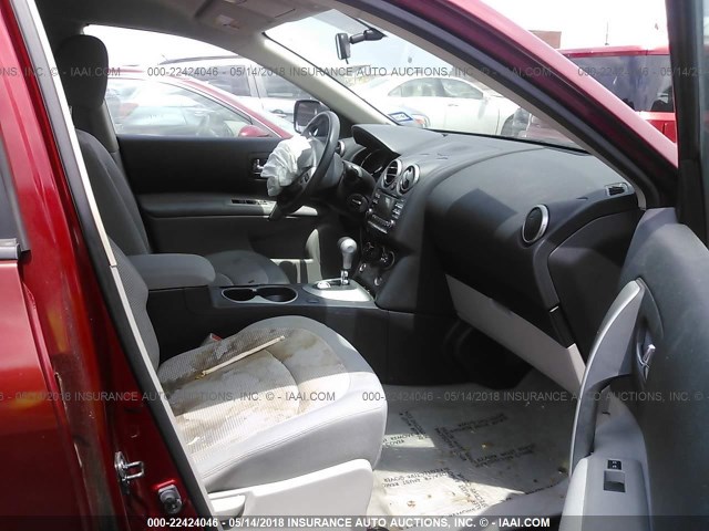 JN8AS5MT0DW003777 - 2013 NISSAN ROGUE S/SV RED photo 5