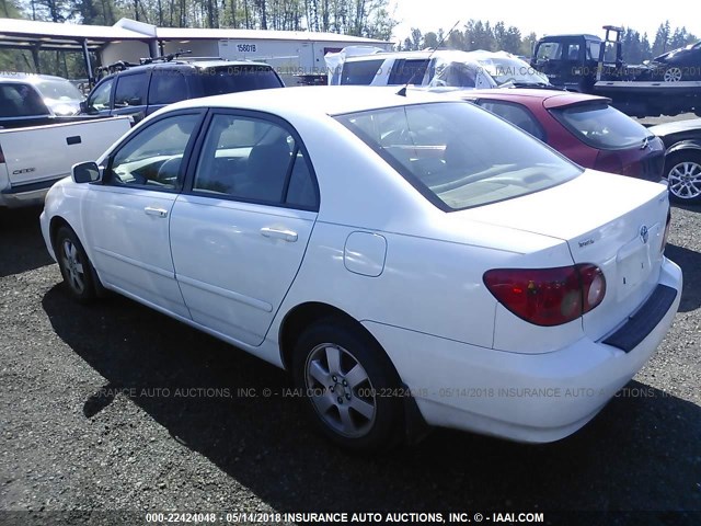 1NXBR32E65Z542191 - 2005 TOYOTA COROLLA CE/LE/S WHITE photo 3