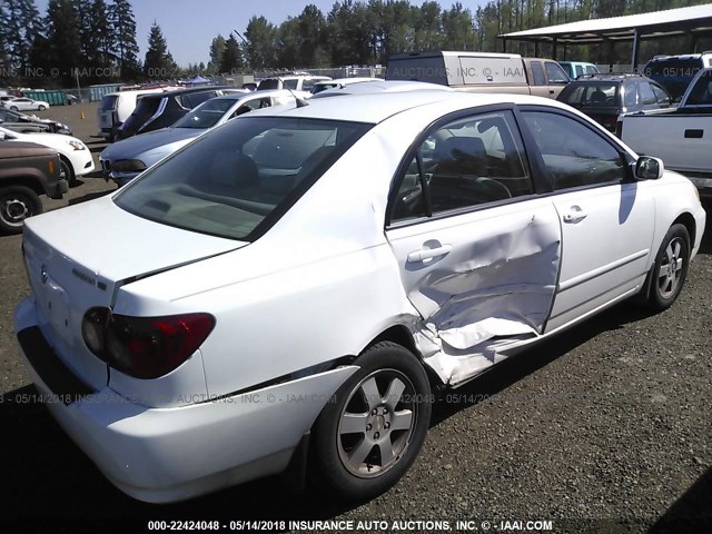 1NXBR32E65Z542191 - 2005 TOYOTA COROLLA CE/LE/S WHITE photo 4