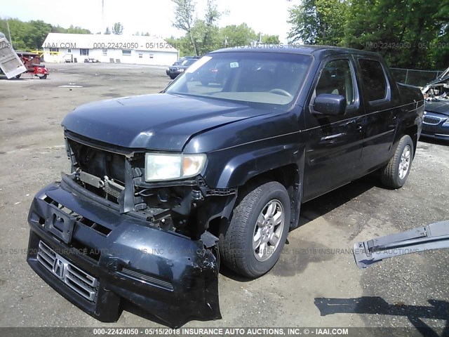 2HJYK16446H541243 - 2006 HONDA RIDGELINE RTS BLACK photo 2