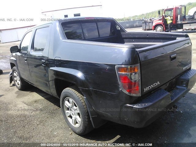 2HJYK16446H541243 - 2006 HONDA RIDGELINE RTS BLACK photo 3