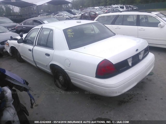 2FAHP71VX9X144693 - 2009 FORD CROWN VICTORIA POLICE INTERCEPTOR WHITE photo 3