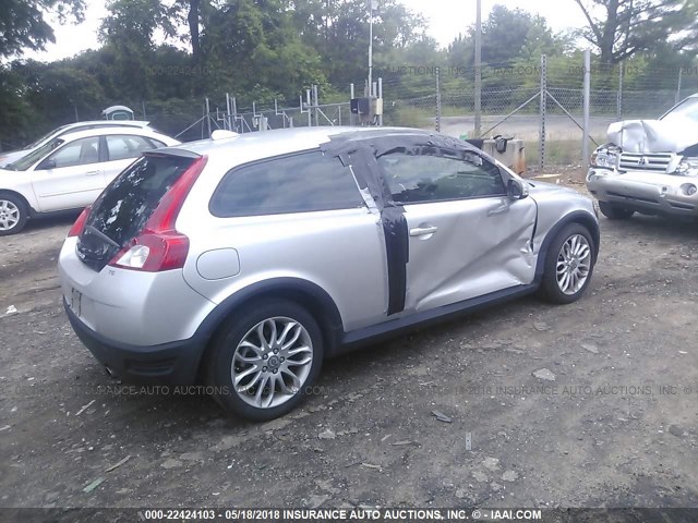 YV1MK672082052339 - 2008 VOLVO C30 T5 SILVER photo 4