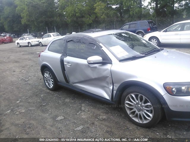 YV1MK672082052339 - 2008 VOLVO C30 T5 SILVER photo 6