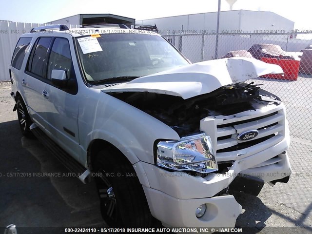 1FMFU19588LA69902 - 2008 FORD EXPEDITION LIMITED WHITE photo 1