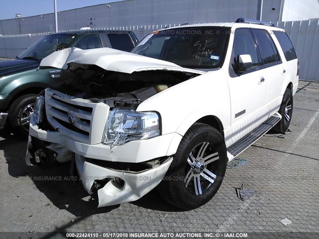 1FMFU19588LA69902 - 2008 FORD EXPEDITION LIMITED WHITE photo 2