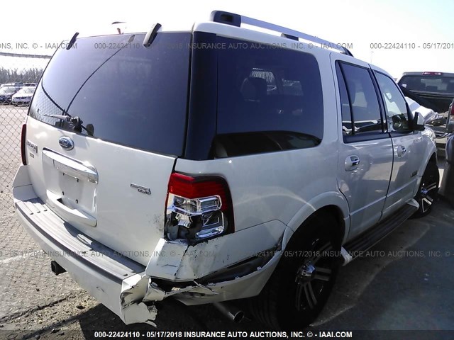 1FMFU19588LA69902 - 2008 FORD EXPEDITION LIMITED WHITE photo 4