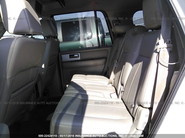 1FMFU19588LA69902 - 2008 FORD EXPEDITION LIMITED WHITE photo 8