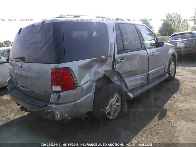 1FMFU20536LA42235 - 2006 FORD EXPEDITION LIMITED SILVER photo 4