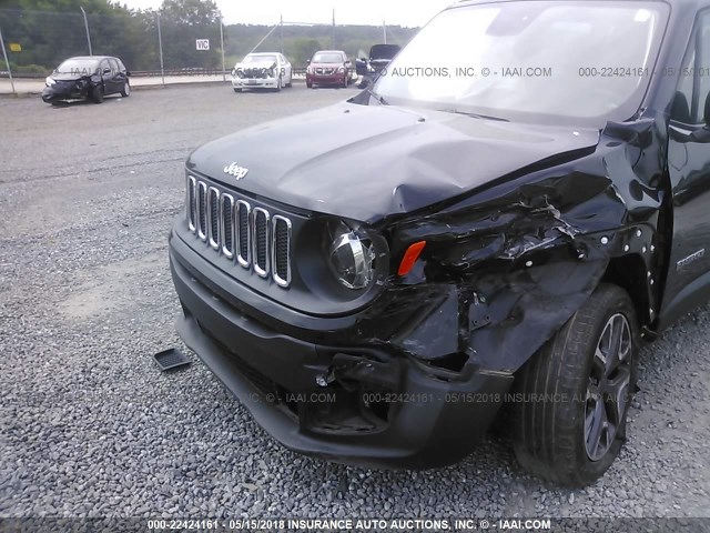 ZACCJBBT9FPB83575 - 2015 JEEP RENEGADE LATITUDE BLACK photo 6