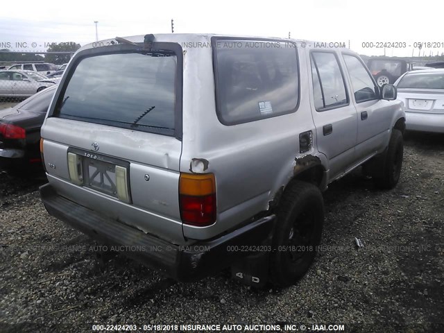 JT3RN37WXN6000004 - 1992 TOYOTA 4RUNNER RN37 SILVER photo 4