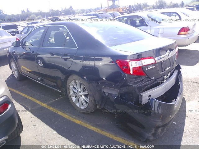 4T1BD1FK1CU010444 - 2012 TOYOTA CAMRY HYBRID/LE/XLE 黑色 照片 3