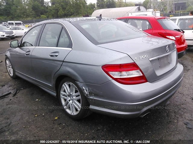 WDDGF81X19F215314 - 2009 MERCEDES-BENZ C 300 4MATIC GRAY photo 3